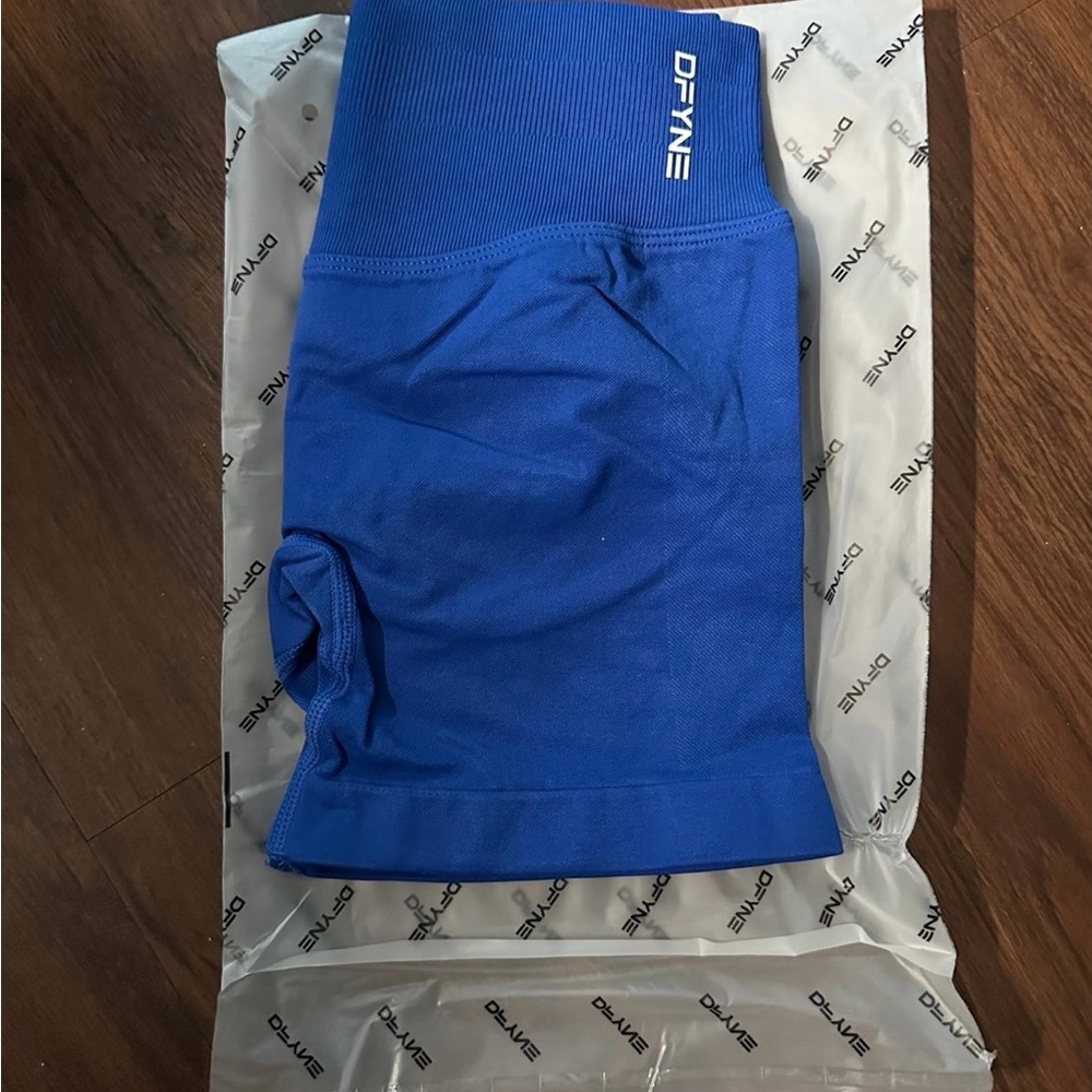 Blue DFYNE Compression Shorts